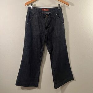 Women's Dark Blue Mu Cropped Jeans Size 2
